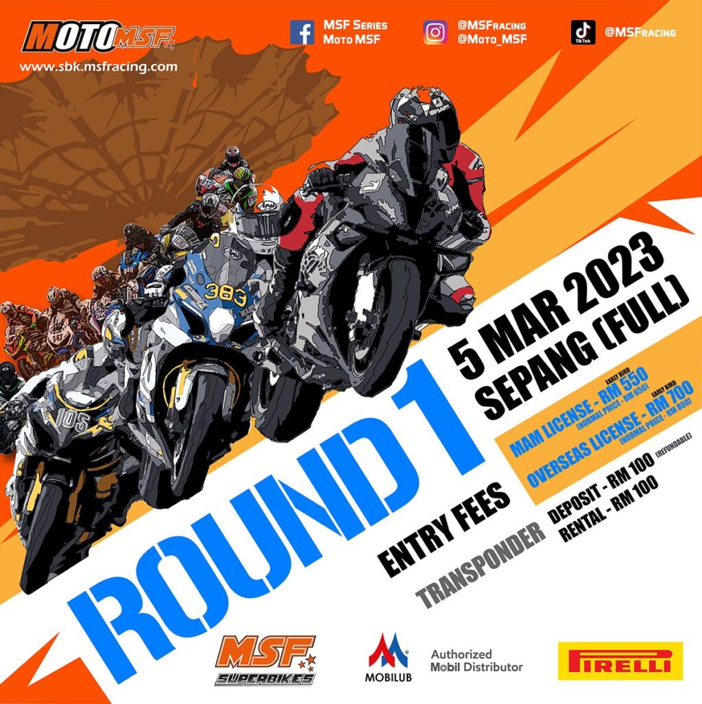 Msf Superbikes 2023 Round 1 poster