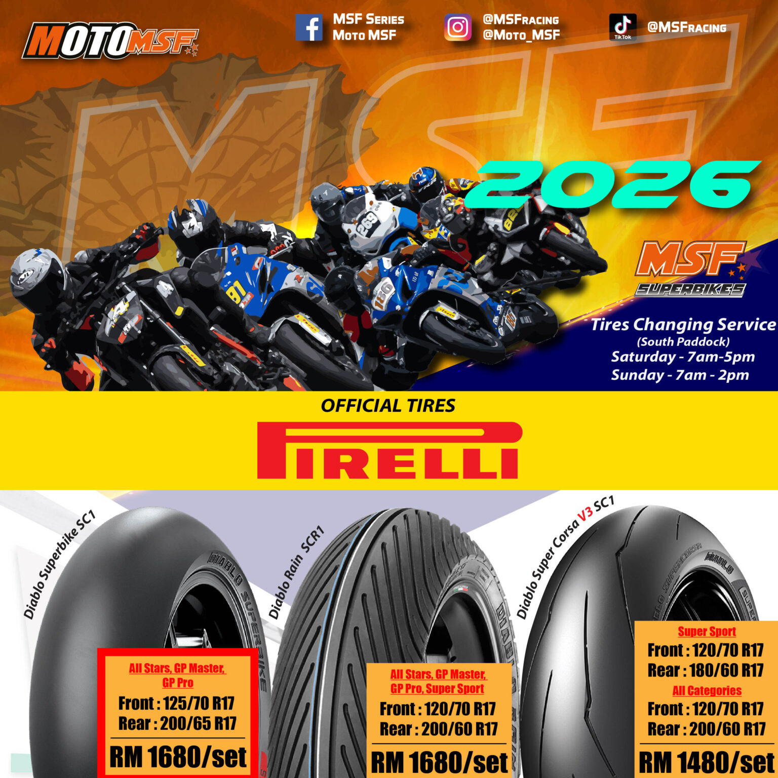 Msf Superbikes Official Tires 2026